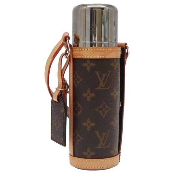 LOUIS VUITTON Monogram Flask Holder Water Bottle - Picture 1 of 16